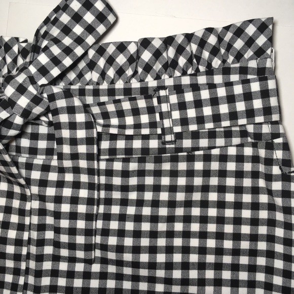 NWT Cynthia Rowley Gingham Tie-Waist Pockets Skirt - Picture 3 of 8